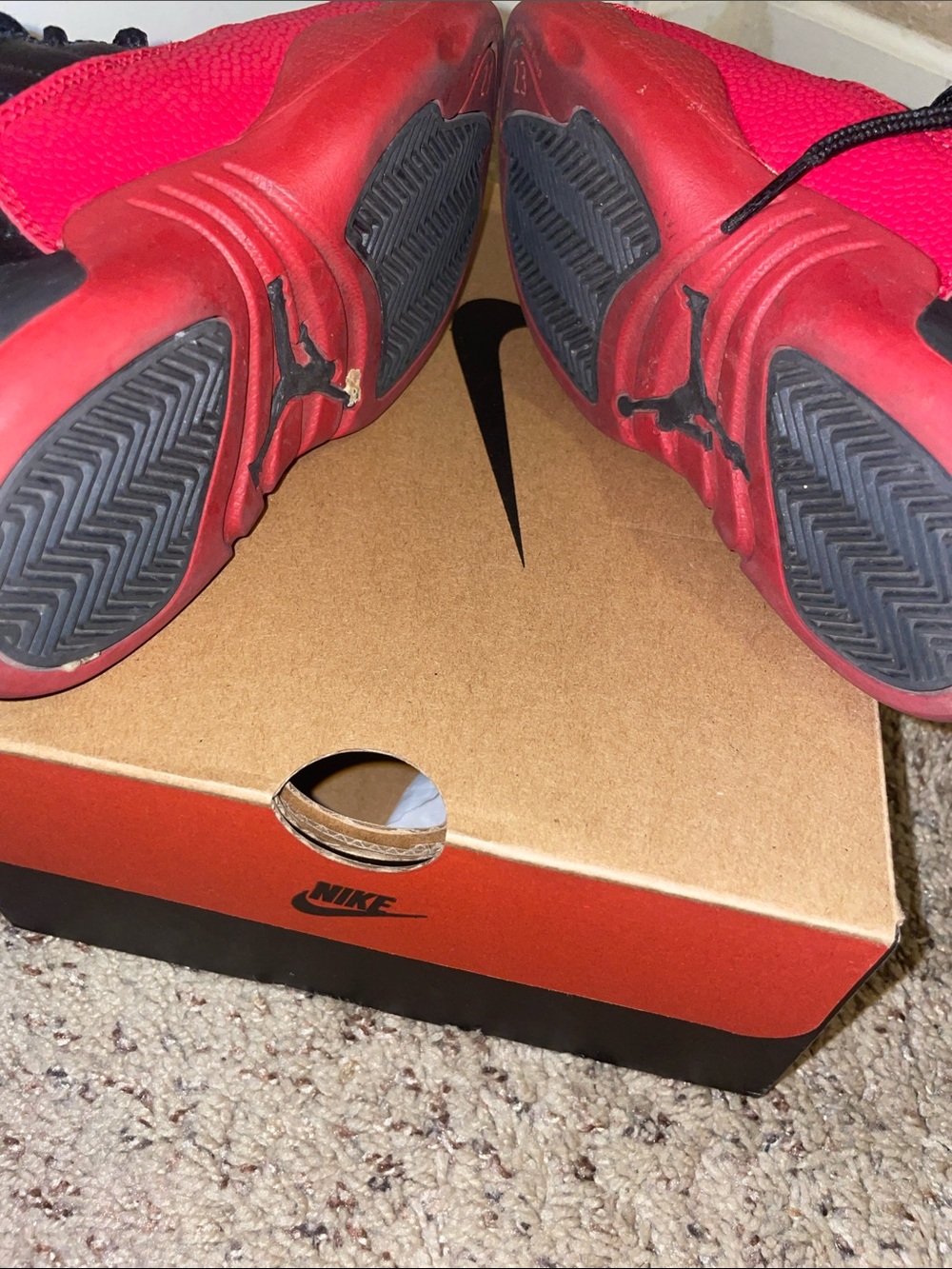 Nike Kids Black and Red Retro-Style Sneakers - Picture 6 of 7